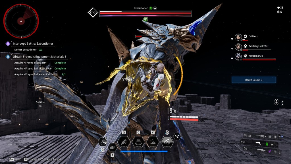 Die Koloss-K&auml;mpfe sind das Highlight von The First Descendant. Ein Hauch von Monster Hunter schwebt durch den Raum.