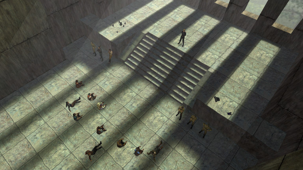 Im Jedi-Tempel, der wie ein kaltschn&auml;uziger Brutalismus-Bau anmutet, unterrichtet Ober-Jedi Luke.